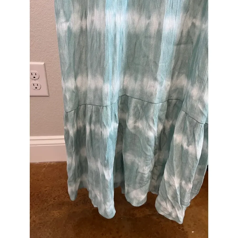 Mable Anthropologie tie dye maxi dress size small